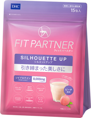 Протеиновый коктейль для идеальной фигуры со вкусом персика DHC Fit Partner Silhouette Up  