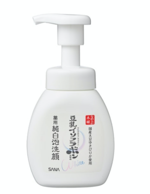 Лечебная противовоспалительная пенка "Осветление и смягчение" Sana Nameraka Honpo Medicated Foam Face Wash
