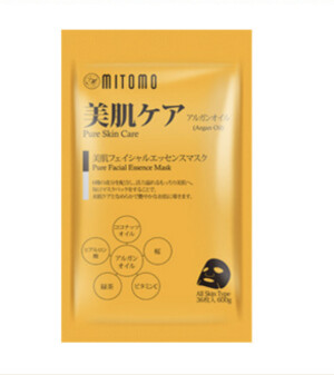 Маска для лица с экстрактом маточного молочка и золотом Mitomo Royal Jelly + Gold              
