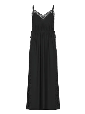 Модальная макси-комбинация с кружевной отделкой Victoria’s Secret Ribbed Modal Lace Trim Long Slip Dress