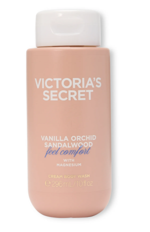 Крем-гель для душа с магнием и кокосовым маслом для мягкости и упругости кожи Victoria’s Secret Vanilla Orchid Sandalwood Cream Body Wash