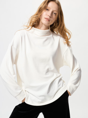 Флисовая водолазка с воротником-стойкой Uniqlo Soft Knit Fleece Mock Neck T