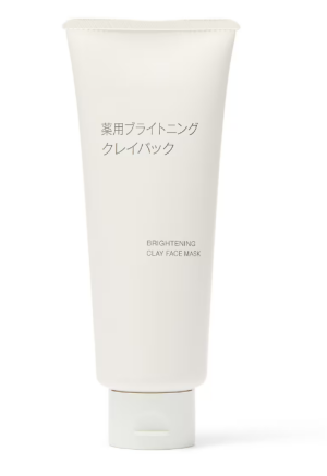 Глиняная детокс-маска для лица против пигментации и черных точек MUJI Brightening Clay Face Mask