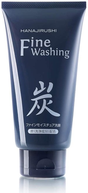 Пенка с древесным углем для глубокого очищения кожи HANAJIRUSHI Fine Washing Charcoal