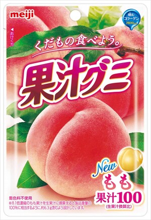 Желейные конфеты с коллагеном Meiji Fruit Juice Gumi