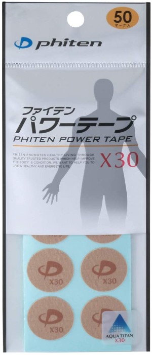 Точечные тейпы с высококонцентрированным Акватитаном Phiten Power Tape X30
