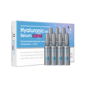Концентрированная сыворотка с тремя видами гиалуроновой кислоты HANAJIRUSHI Hyaluronic Acid Ampoule Serum