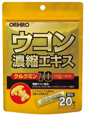 Комплекс с концентрированной куркумой и витаминами группы B Orihiro Turmeric Concentrated Extract