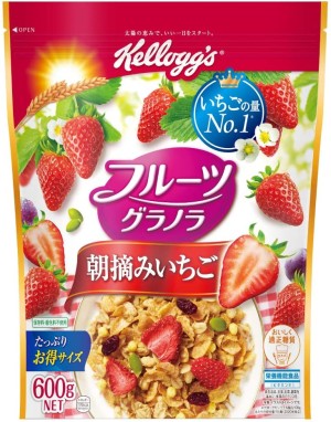 Гранола с клубникой Kellogg's Fruit Granola Morning Picked Strawberry
