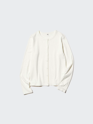 Кардиган с ажурным узором Uniqlo Pointelle Cardigan