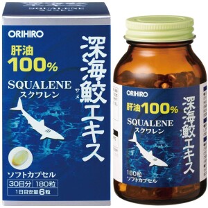 Сквален из печени акулы для поддержки сердечно-сосудистой системы Orihiro SQUALENE на 30 дней