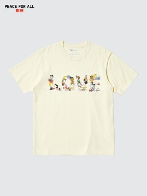 Футболка из коллекции «PEACE FOR ALL / Peanuts» Uniqlo PEACE FOR ALL T-shirt Peanuts