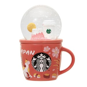 Коллекционный снежный шар и кружка-демитассе STARBUCKS Collectible Snow Globe & Mug JAPAN 89ml