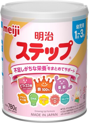 Сбалансированная сухая смесь для детского питания Meiji Step (1-3 года)