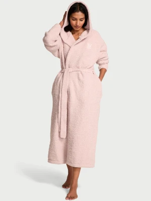 Удлиненный плюшевый халат с капюшоном Victoria’s Secret Cozy Chenille Hooded Long Bare All
