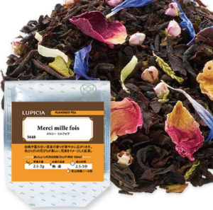 Черный чай с лепестками роз LUPICIA Merci Mille Fois