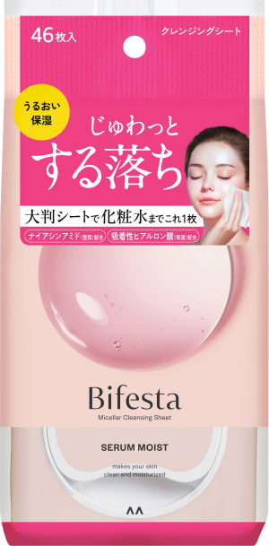 Освежающие увлажняющие салфетки для демакияжа BIFESTA Micellar Cleansing Sheet Moist