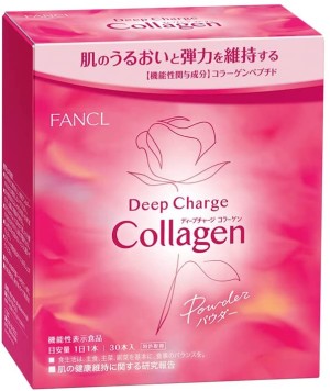 Коллаген - пудра с экстрактом розы для молодости и упругости кожи FANCL Deep Charge Collagen Powder