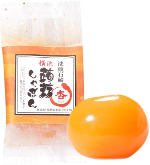 Натуральное мыло из конняку с экстрактом абрикоса Kyoto Konnyaku Shabon Prunus Armeniaca Natural Soap