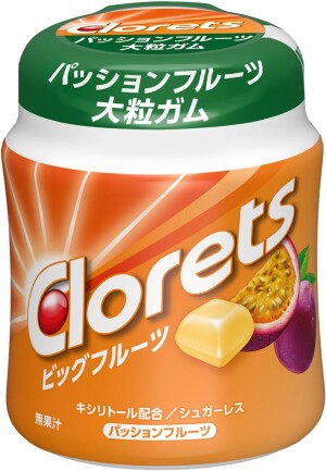 Жевательная резинка с маракуйей для здоровья полости рта Clorets Big Fruit Passion Fruit