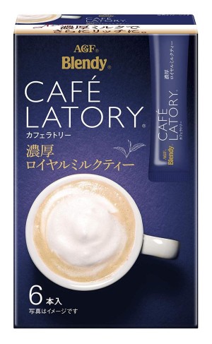 Растворимый молочный чай AGF Brendy Cafe Latte Stick Rich Royal Milk Tea        
