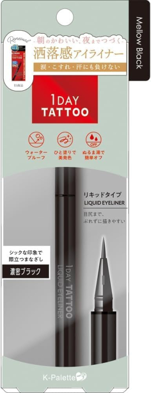 Суперводостойкий лайнер-карандаш для век K-Palette 1DAY TATTOO Liquid Eyeliner