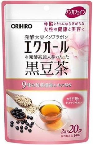 Чай с экволом, женьшенем и коиксом для женского здоровья Orihiro Equol Ginseng Tea