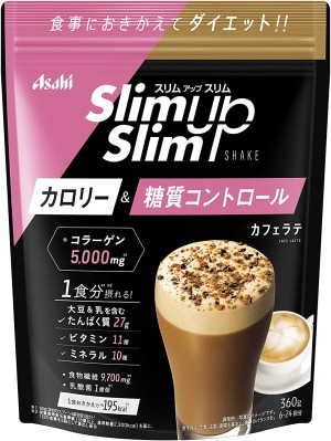 Протеиновый коктейль с коллагеном и гиалуроновой кислотой Slim Up Slim Asahi кофе-латте